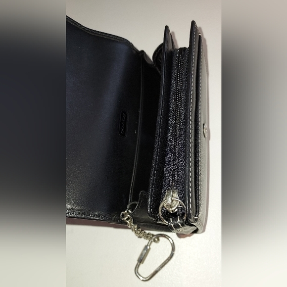 Coach Black Leather Small Multi-Functional Wallet 4768BF NWT - Picture 5 of 8